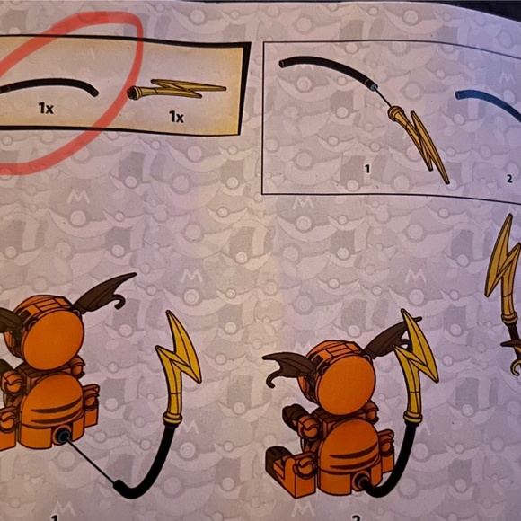 Lot of 4 Pokemon MEGA CONSTRUX including incomplete Raichu - Picture 6 of 6